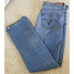 Women's Levis Light Blue 515's‎ Jeans-Size 10 Long Boot Cut-Heavy Distressed